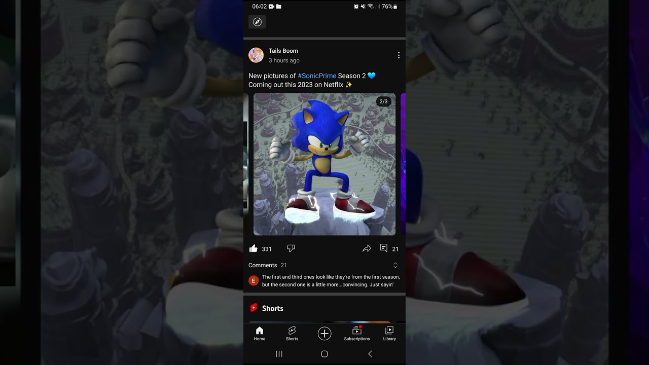 Sonic prime seasons 2 picutres!