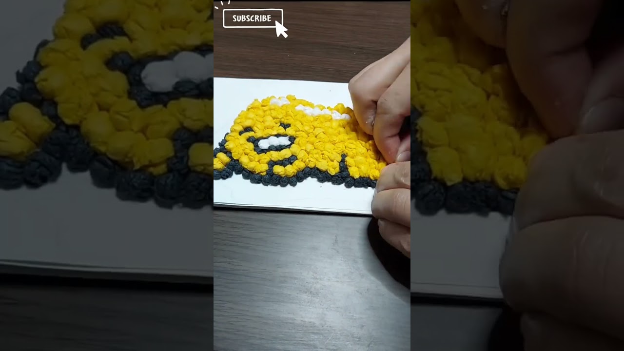 【花紙🌼アート11】 だりぃ～( 〃▽〃)ぐで⚪ま　#shorts