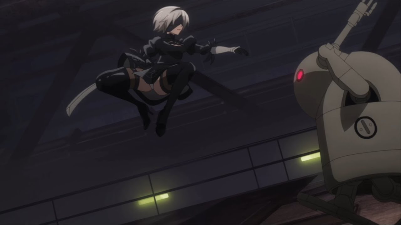 2B Shows her INSANE Fighting Movements I NieR Automata anime