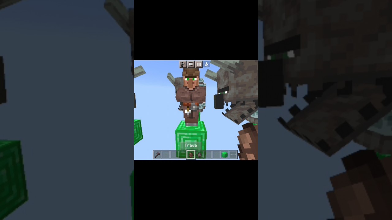 Minecraft Revenger don't attack baby villager 😨😮|| #shorts #minecraft #gaming #viral