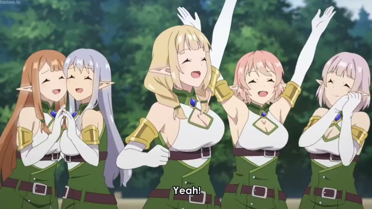 Machio accepts 5 new elves in his village But they want to make kids!! ~ Isekai Nonbiri Nouka Ep4