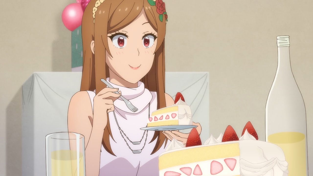 Tomo is happy to cut the birthday cake Ep 6 Tomo-chan Is a Girl トモちゃんは女の子！