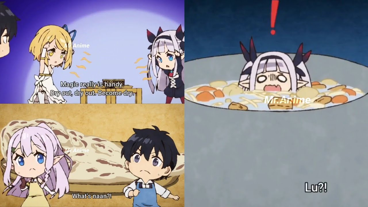 Chibi moments in Isekai Nonbiri Nouka episode 5 異世界のんびり農家