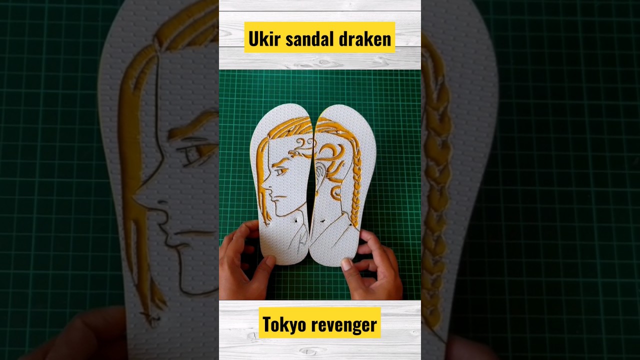 ukir sandal draken Tokyo revenger #sandalukir #tokyorevenger #draken