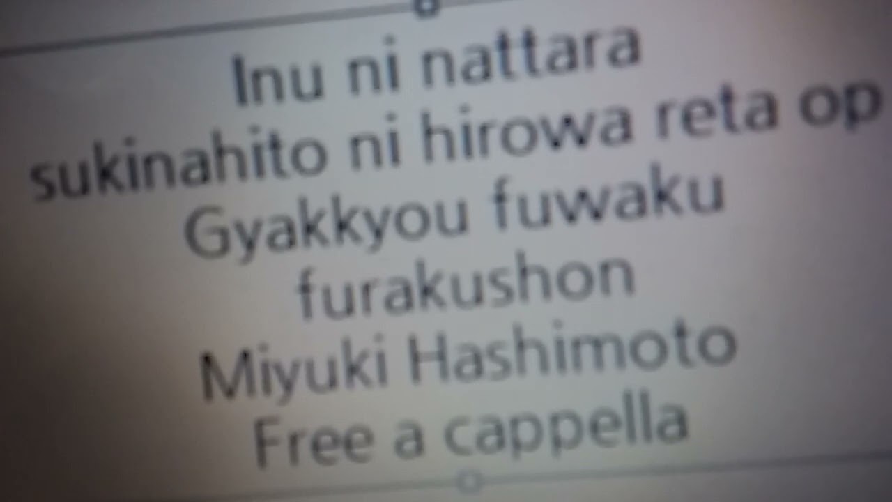 犬になったら好きな人に拾われた。 OP - 逆境☆不惑☆フラクション - 橋本みゆき,榊原ゆい,Rita with AiRI,Ayumi.,片霧烈火,川村ゆみ,佐咲紗花,Duca  フリーアカペラ