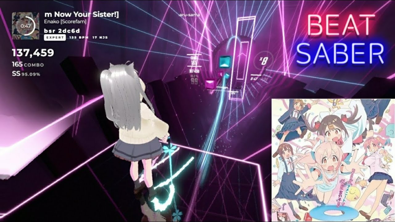 【Beat Saber】アイデン貞貞メルトダウン / えなこ feat.P丸様。【お兄ちゃんはおしまい！】