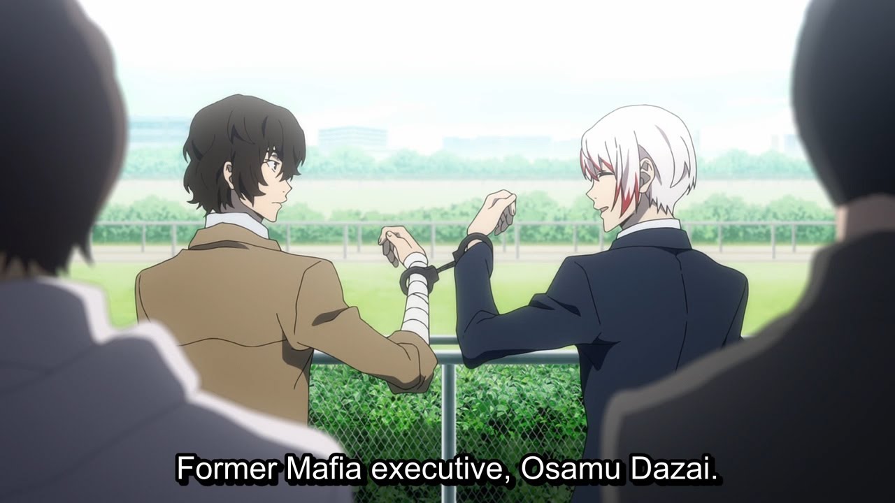 Osamu Dazai was handcuffed at the stadium Ep 6 Bungo Stray Dogs 4 文豪ストレイドッグス