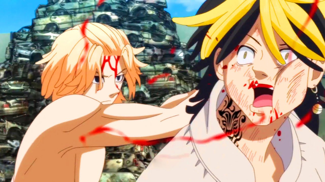 東京リベンジャーズ [ 佐野万次郎のベストファイトシーン ]  マイキーは気が狂い、親友のバジを殺してしまう