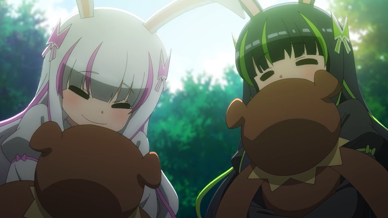 Mai and Yui with their teddy bears journey | BOFURI 2nd Seas. Ep5