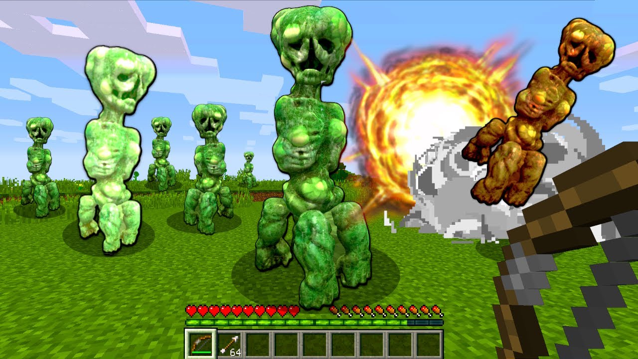 大量の超リアルクリーパー vs 最強セキュリティハウスで対決した結果！？【マイクラ マインクラフト】ぽっぴんず