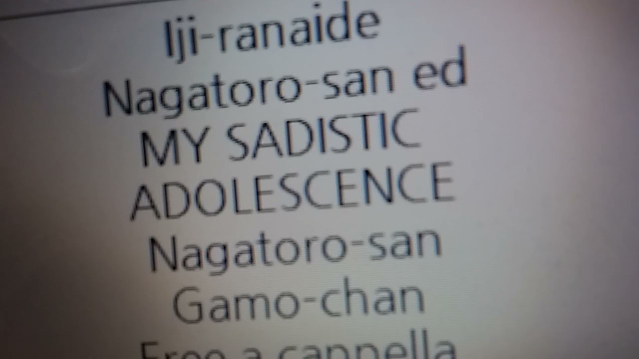 イジらないで、長瀞さん 2nd Attack ED - MY SADISTIC ADOLESCENCE♡ - 長瀞さん、ガモちゃん、ヨッシー、桜 Free a cappella フリーアカペラ