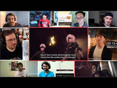 NieR:Automata Ver1.1a Episode 4 Reaction Mashup - ニーアオートマタ 4話 リアクション