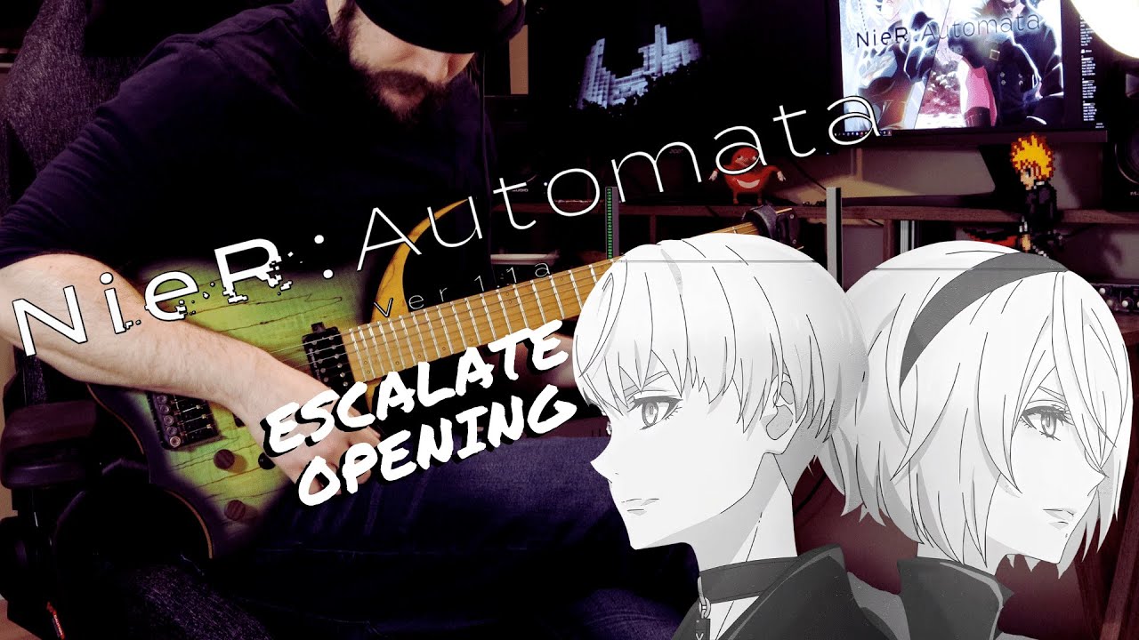 [🎸TABS] NieR:Automata Ver1.1a OP『escalate // Aimer』 (Guitar Cover)