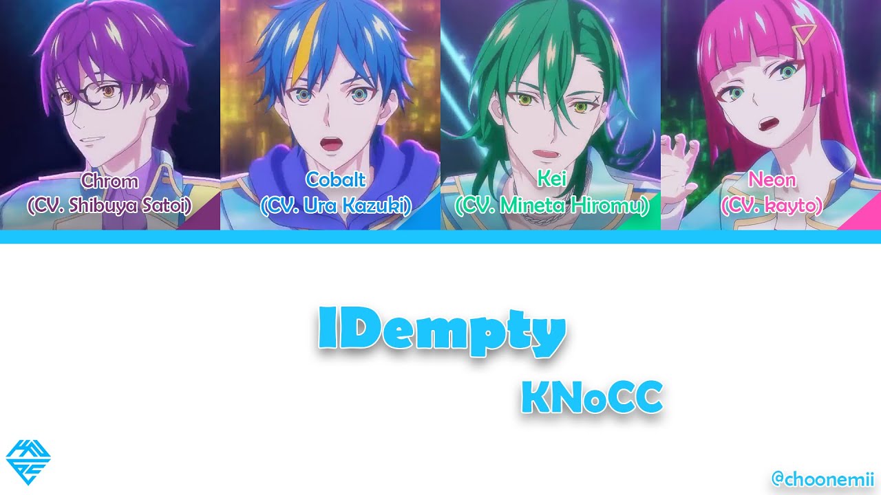 KNoCC「IDempty」 [Technoroid Color Coded Lyrics KAN/ROM/ENG]