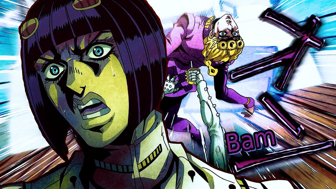 ジョジョ-Bucciarato helpless as he watched Giorno being attacked by a mysterious Stand