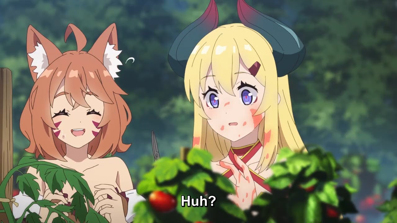 Rasutisumoon puts tomatoes all over his body Ep 8 Farming Life in Another World 異世界のんびり農家