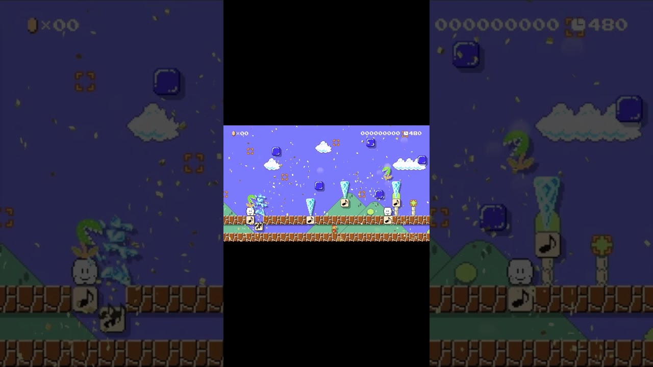 #shorts #smm2 Super Mario Maker 2 - ♪きよねこっ【有頂天猫/Eve】♪ by ★mashiro★ COURSE ID: 0L3-1N9-N4G