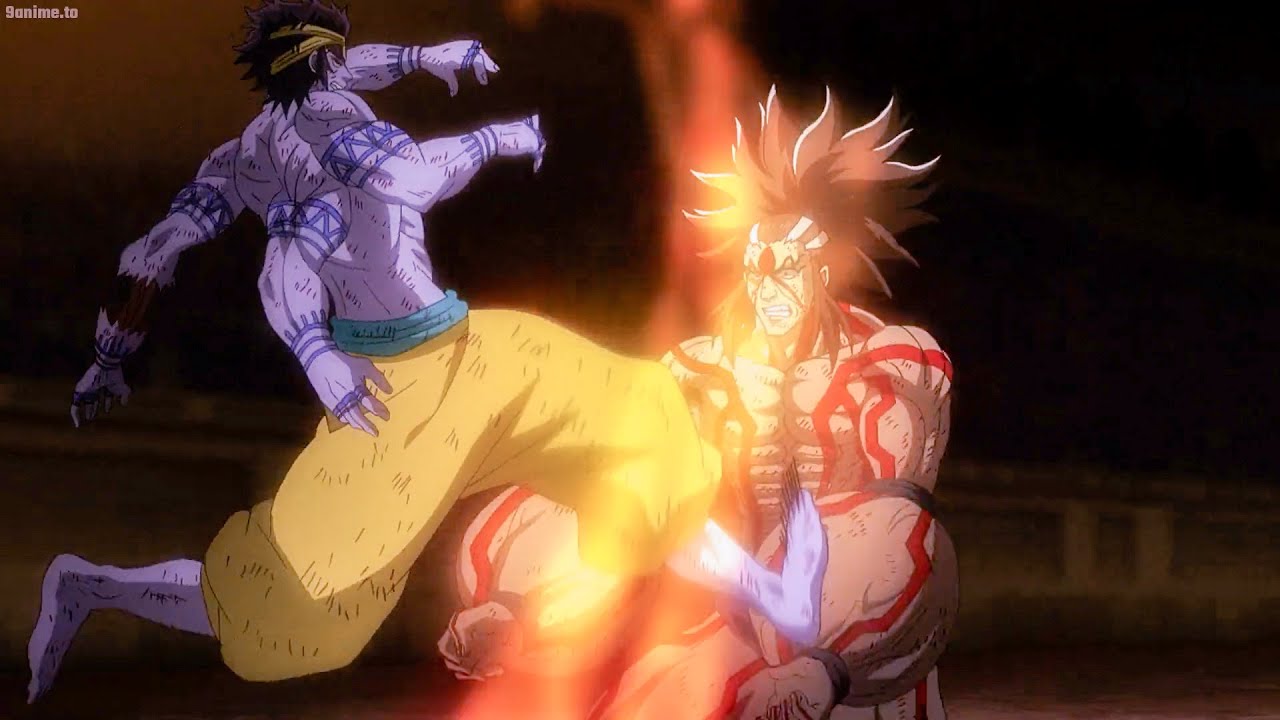 終末のワルキューレ| シヴァは絶望の中で雷電を引き裂くためにファイヤー ドラゴン ショットを発射しました。,Shiva tore the body of Raiden