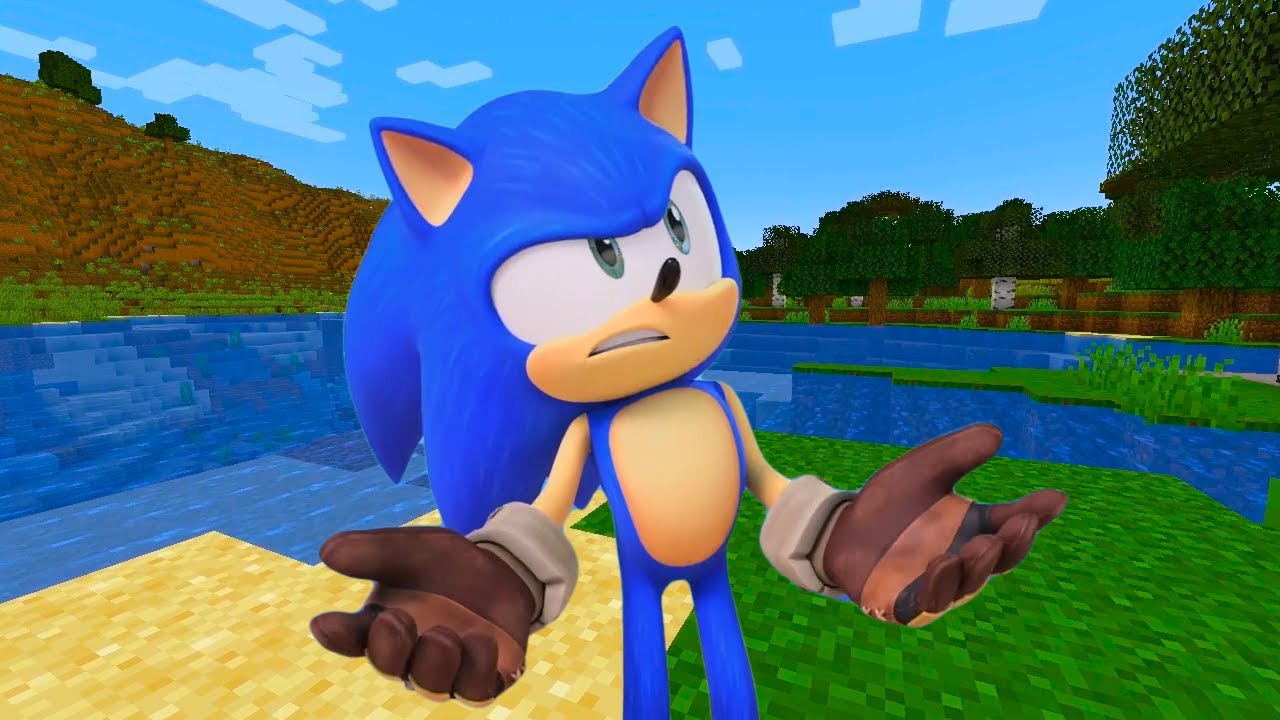 Sonic Prime Teleports To Minecraft