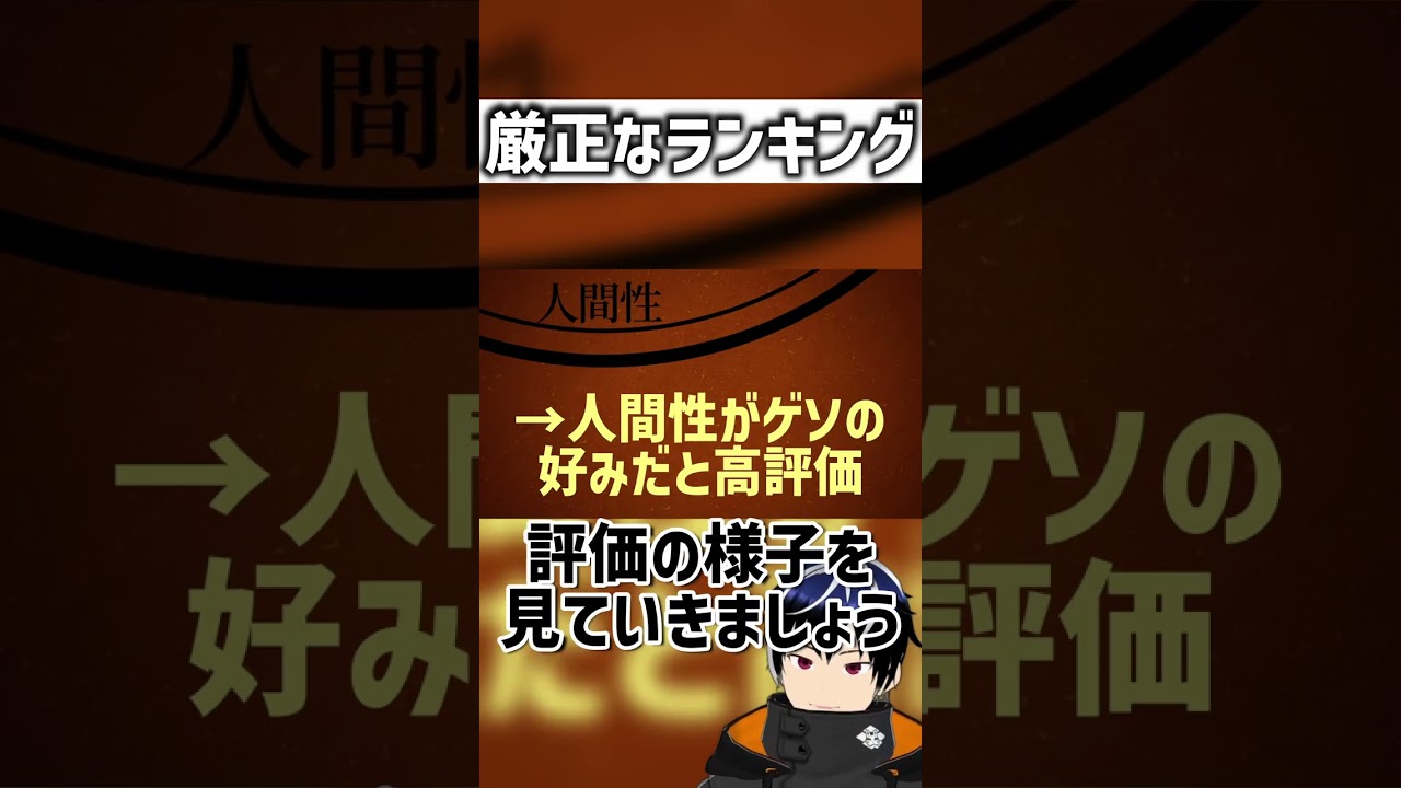 アニメキャラランキング作った結果ｗｗｗ #shorts #アニメ #anime