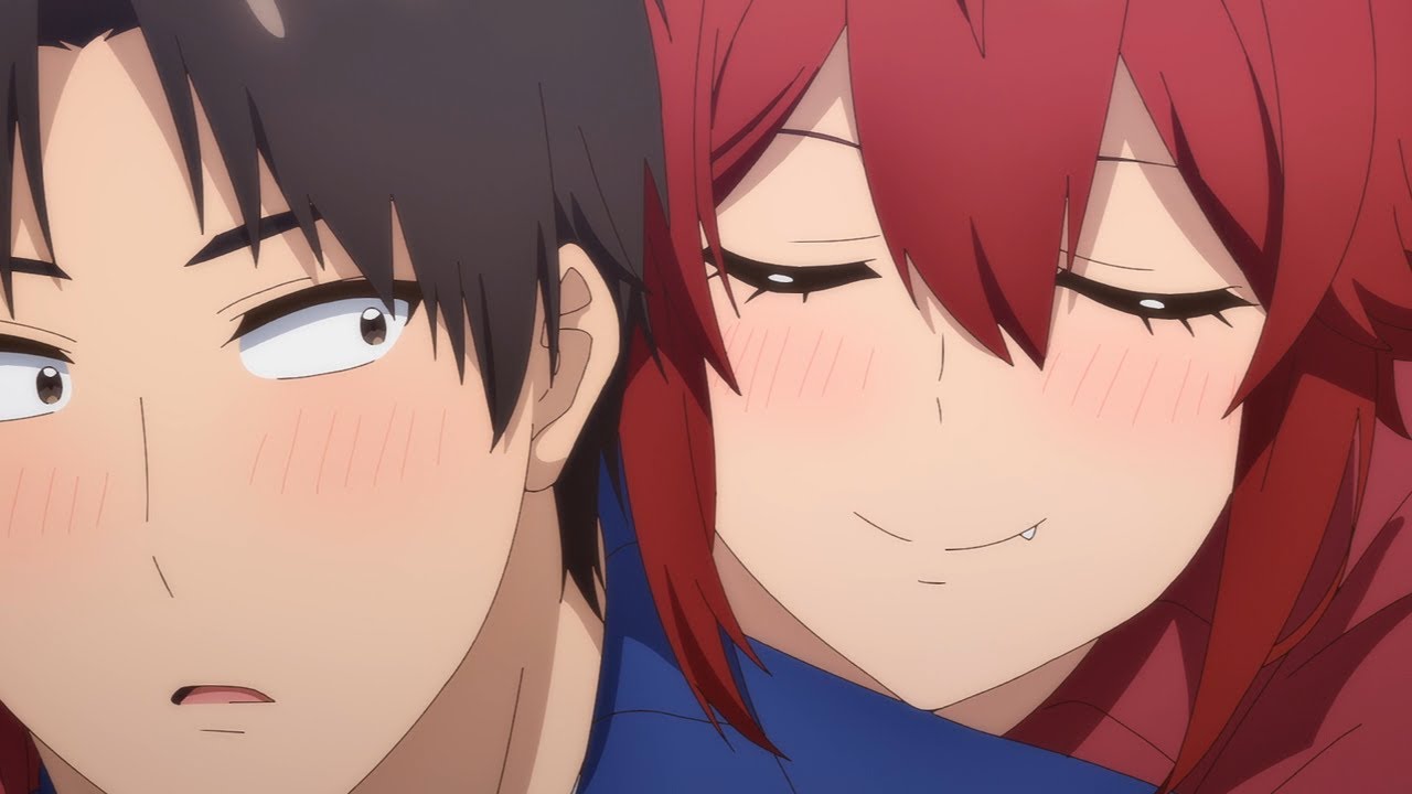 Tomo wants a piggyback ride to Jun but feels something big behind him | Tomo-chan Is a Girl EP 10