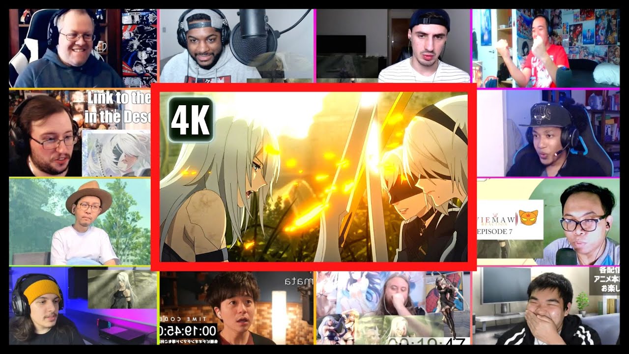 Nier: Automata Ver1.1a Episode 7 Mega Reaction Mashup | Nier Automata Episode 7 Mega Reaction Mashup