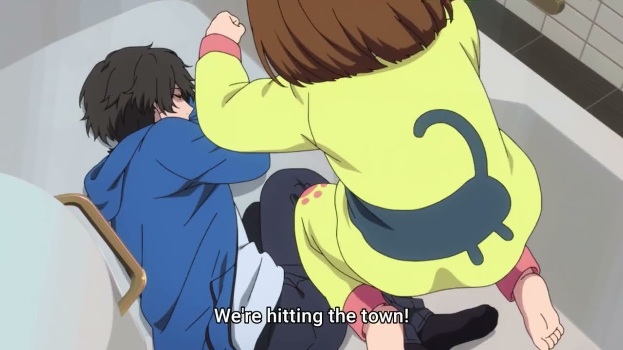 Kazuki waking Miri and Rei up | Buddy Daddies episode 10