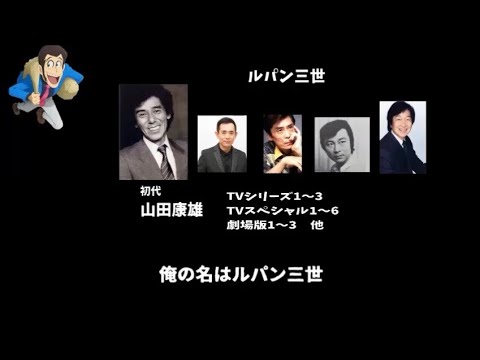 ルパン三世の声優を比較してみた