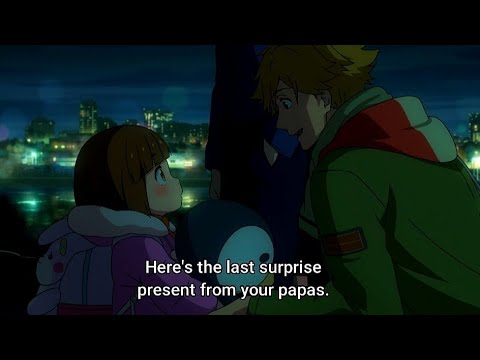 Kazuki and Rei last gift to miri before apart from each other | Buddy Daddies Ep 10