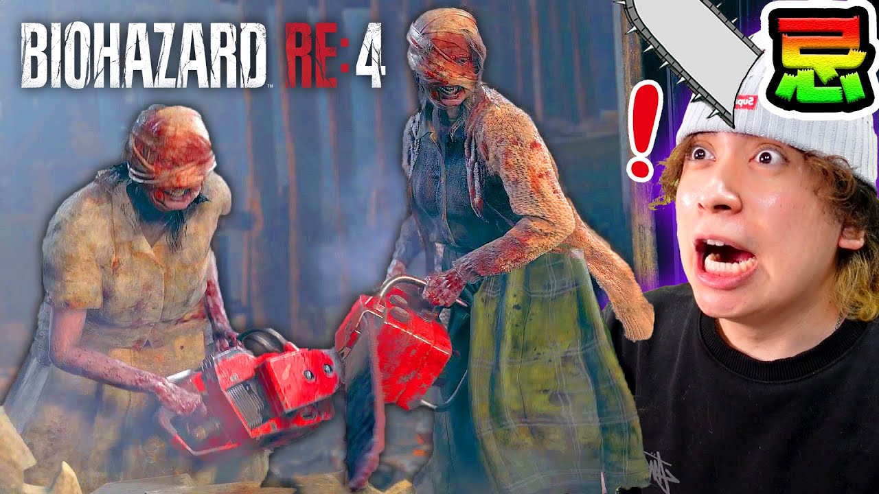 チェンソー姉妹 VS 金髪イケメン！アドレナリンぶっしゃーーー!!【バイオハザード RE4】#2