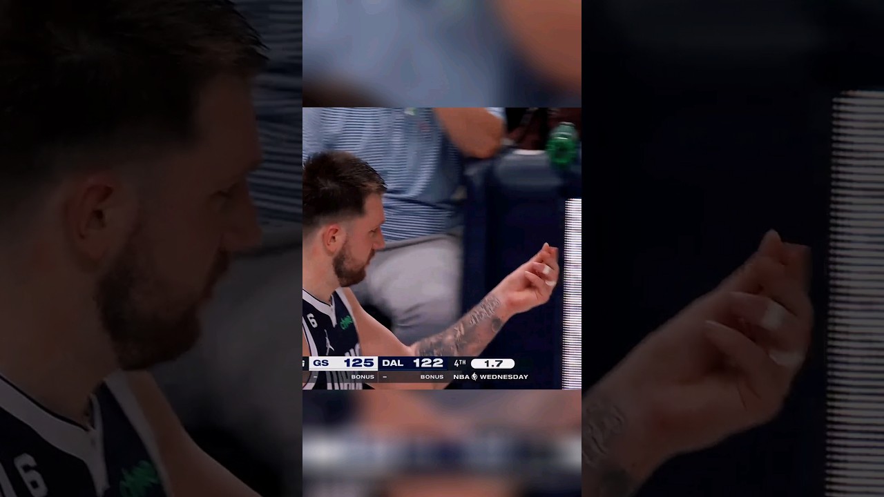 Luka Doncic REACTION to NO CALL is gonna get him FINED!👀 #shorts