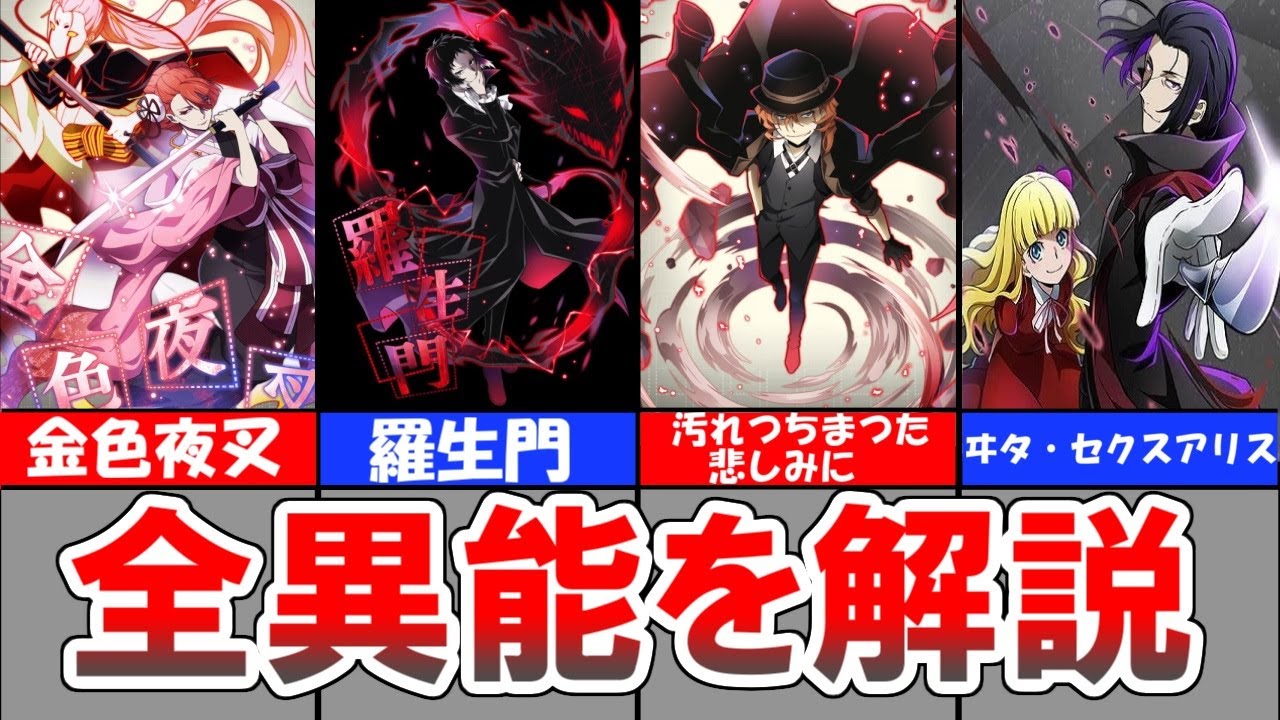 【文豪ストレイドッグス】ポートマフィア全メンバーの異能を徹底解説【解説】