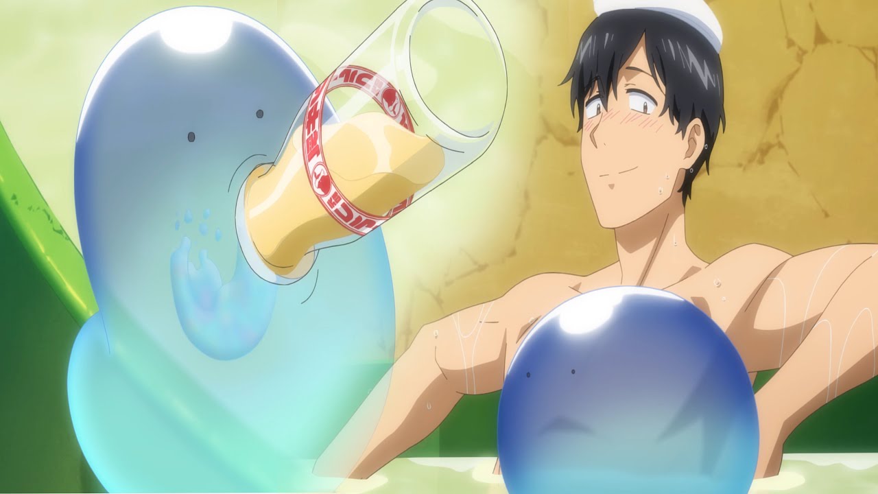 Mudoka and Sui at BATHTUB for a warm bath | Ep 12 Campfire Cooking in Another World とんでもスキル