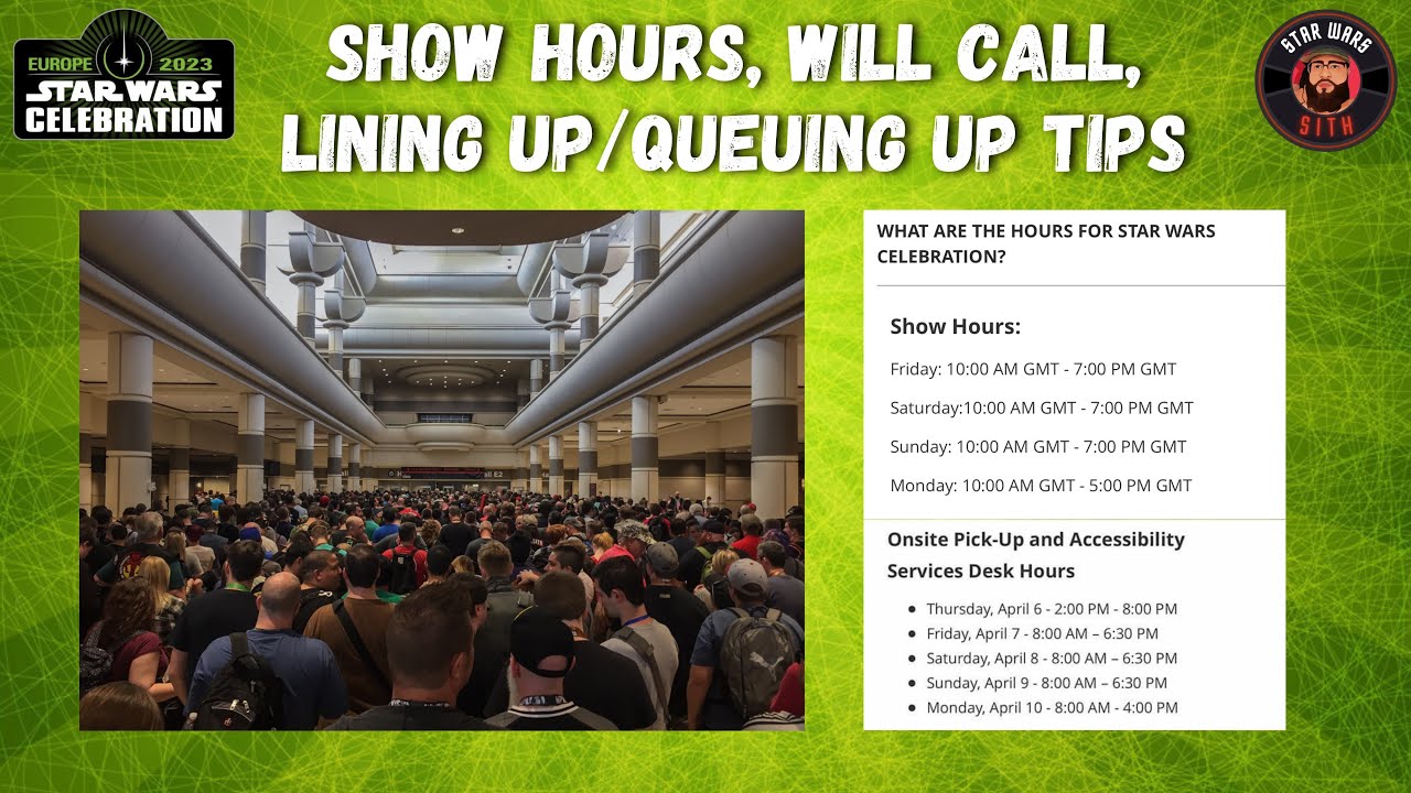 Show Hours | Will Call | Queuing Lining Up | LONDON | Europe Celebration 2023