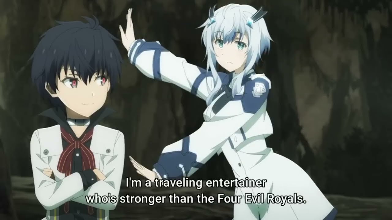 Anos revealed himself to Shin and Leno | 魔王学院の不適合者