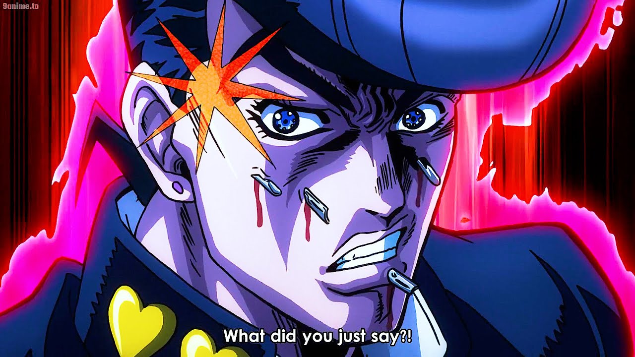 【ジョジョ】Josuke smash Rohan's mouth because he dares to call Josuke's hair like shit hair