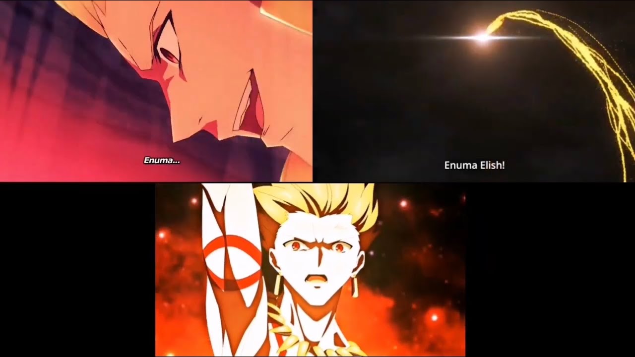 ENUMA ELISH (Fate/Strange Fake & FGO/Zettai Majuu Sensen Babylonia side by side)