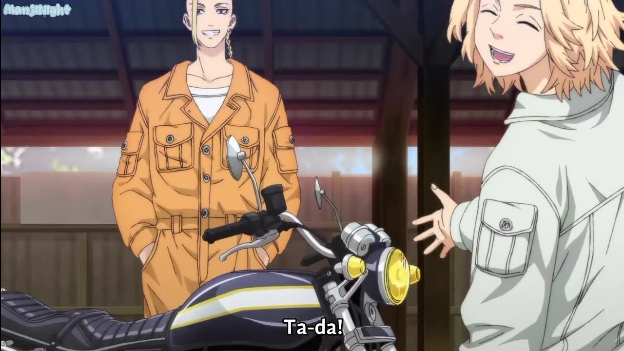 Mikey & Draken gift a Bike to Takemichi and Teach him driving | 東京卍リベンジャーズ