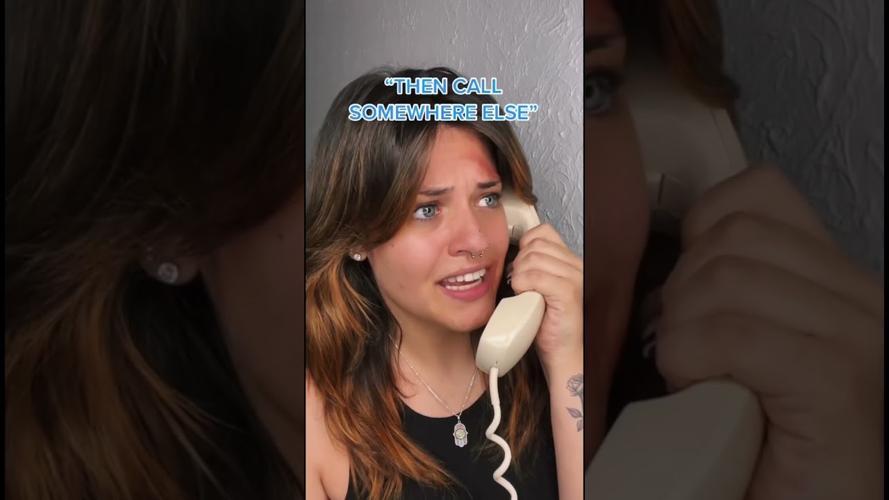 #pov she calls 911 to order a pizza.. PART 2 #acting #youtubeshorts