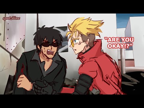 Vash Protects Wolfwood (Vashwood) [TRIGUN Stampede Comics]