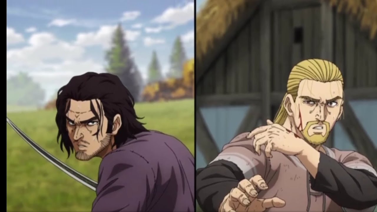 Thorfin vs snake .. // Vinland saga season 2 episode 17
