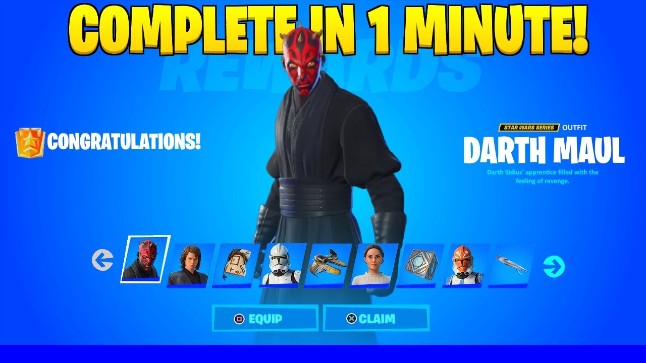 How To COMPLETE ALL FIND THE FORCE QUESTS in Fortnite! (Star Wars Quests)
