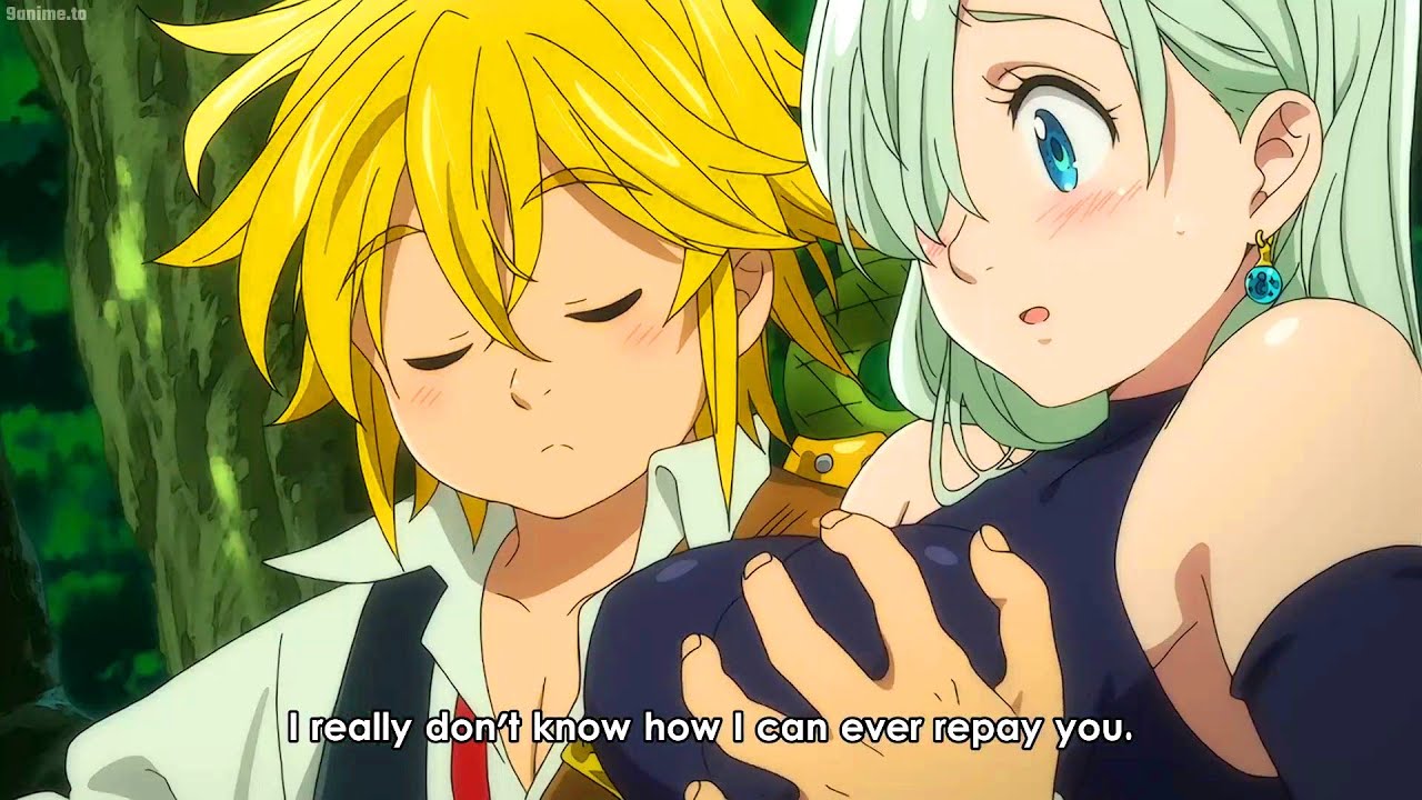 七つの大罪の魅力的な女の子  || エリザベスとメリオダスの偶然の出会い || Nanatsu no Taizai