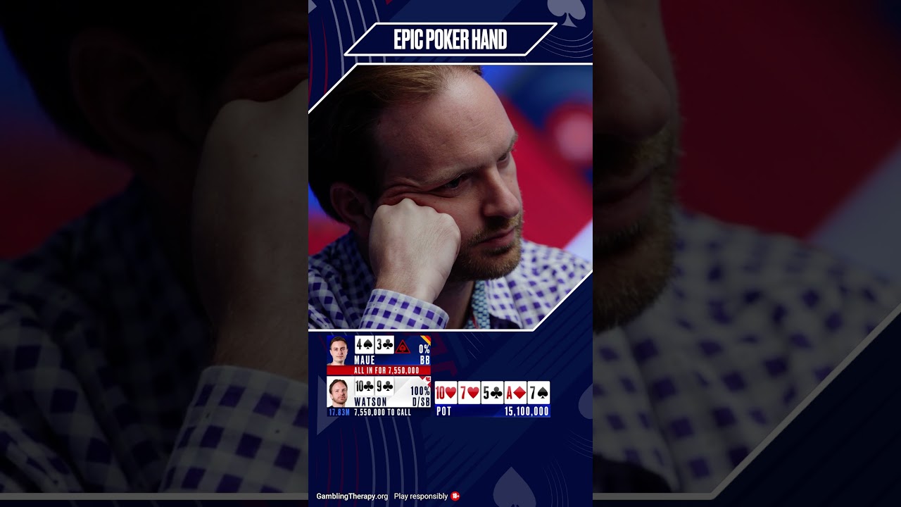 Mike Watson makes an EPIC Hero Call 🤯 #eptmontecarlo #finaltable