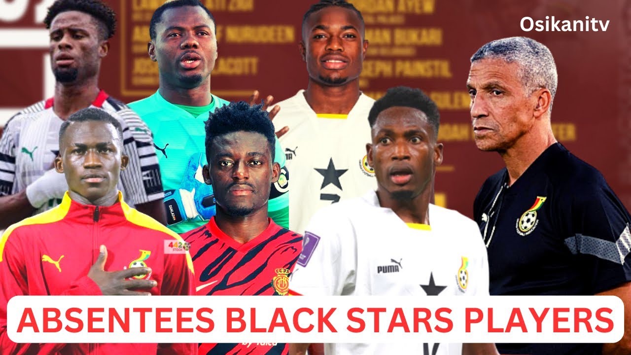 BLACK STARS NEW CALL UP ABSENTEES & WHY¿ CHRIS HUGHTON NAMED 25-MAN SQUAD FOR ANGOLA CLASH🇦🇴
