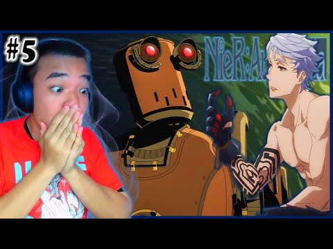 PASCAL & EVE DEBUT IS AMAZING!! | NieR Automata Ver1.1a Episode 5 REACTION [ニーア オートマタ 5話 海外の反応]