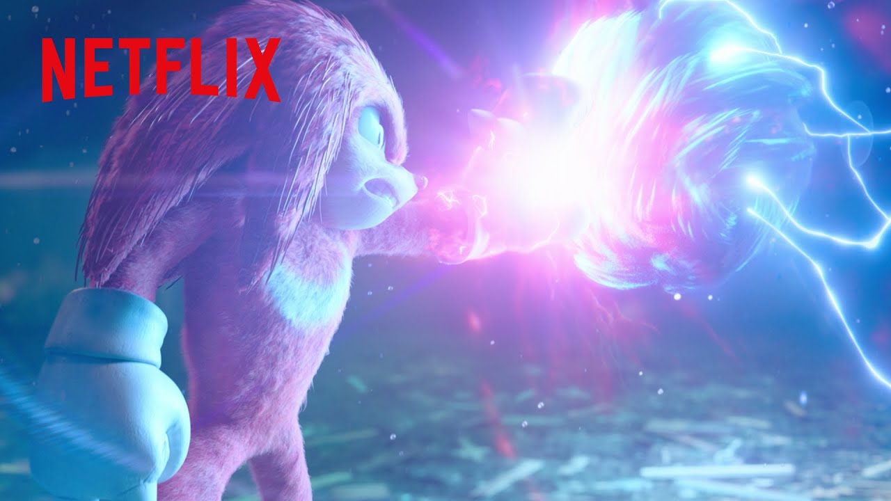 出会って即バトル - ソニックとナックルズの初対面シーン | ソニック・ザ・ムービー/ソニック VS ナックルズ | Netflix Japan