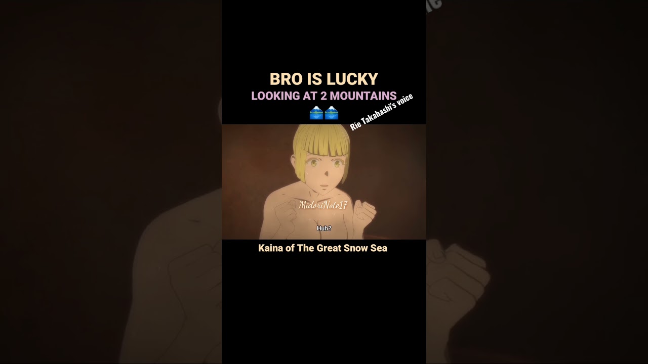 Rie Takahashi ~ Kaina is looking at Liliha's breasts 🗻🗻 || Ooyukiumi no Kaina - Lucky Anime Moments