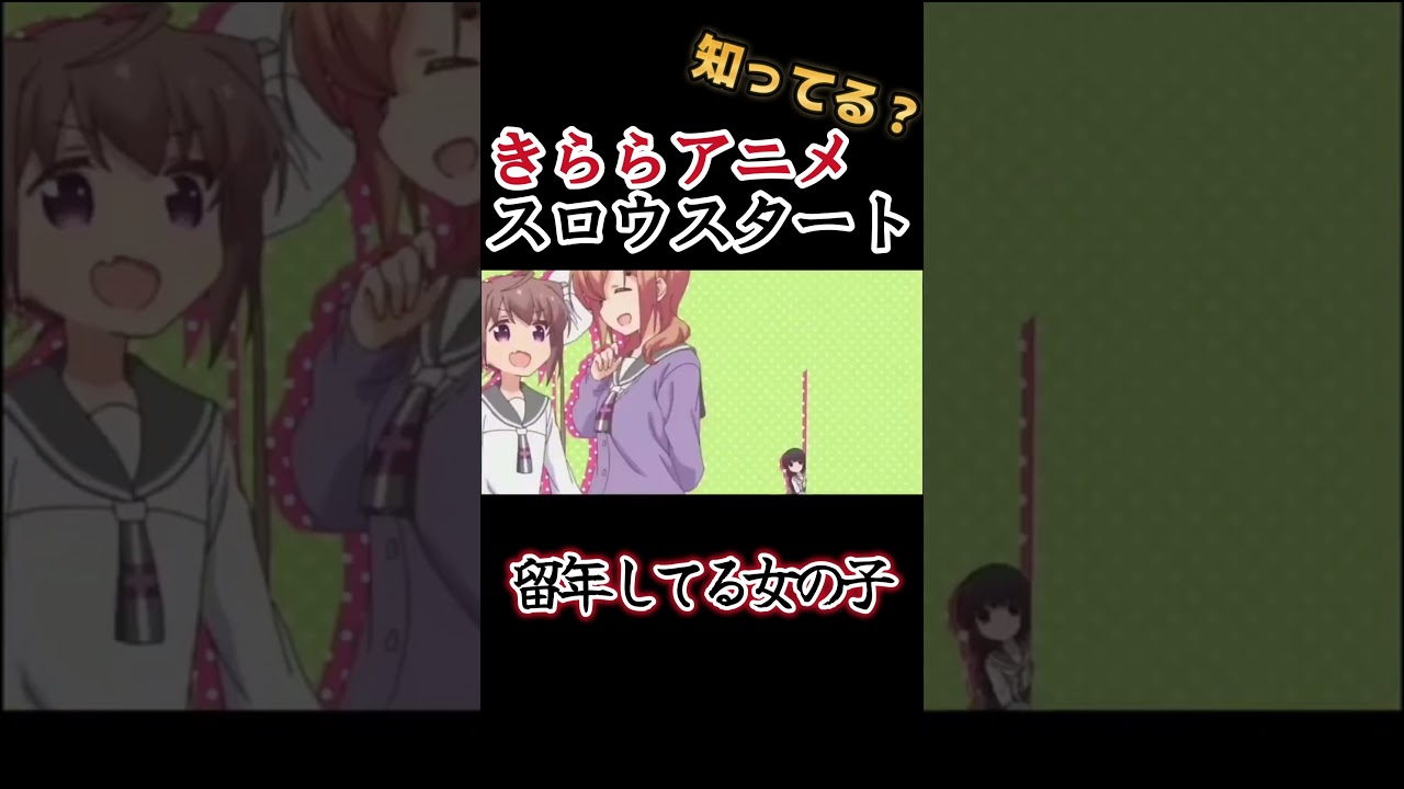 【きららアニメ】留年してる女子！！！！【スロウスタート】#shorts