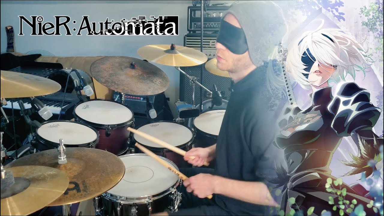 NieR:Automata Ver1.1a (ニーアオートマタ) OP | Aimer (エメ) - escalate | Drum Cover (叩いてみた)